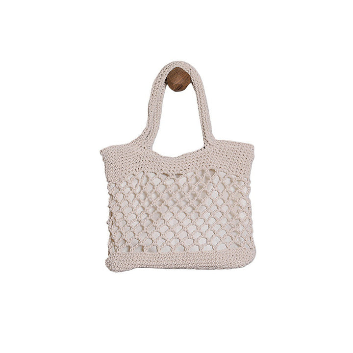 Handcrafted Tote Bag in Modern Net Design Kalsten