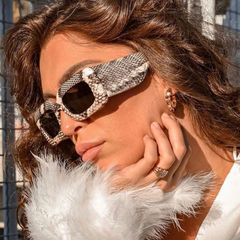 Women extravagant sunglasses with striking snake pattern Kalsten