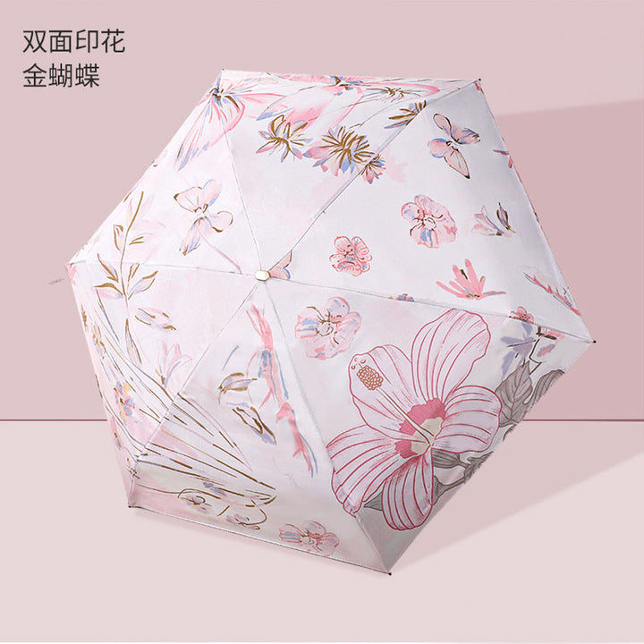 Ladies Folding Umbrella with Stylish Flower Pattern Kalsten