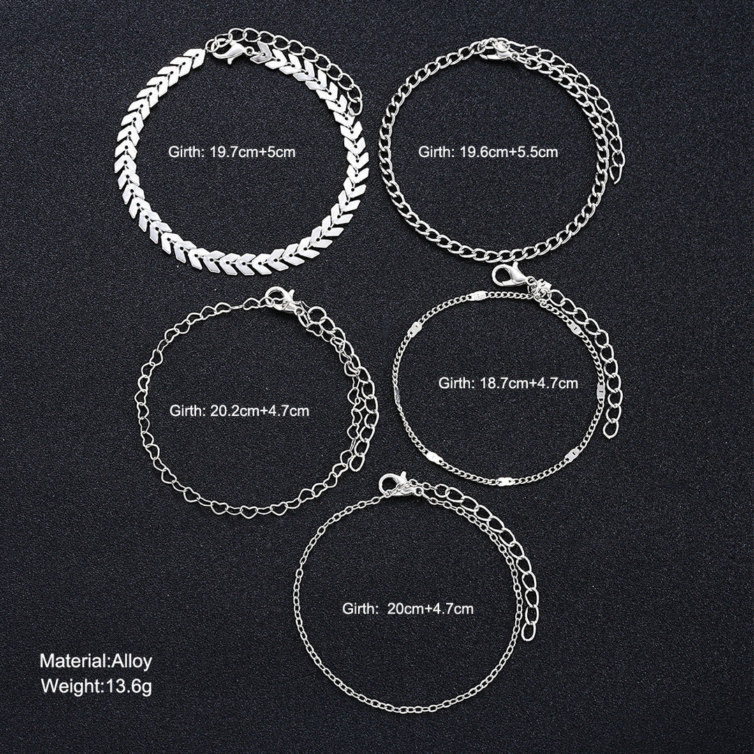 Multi-Layered Chain Bracelet Set Kalsten
