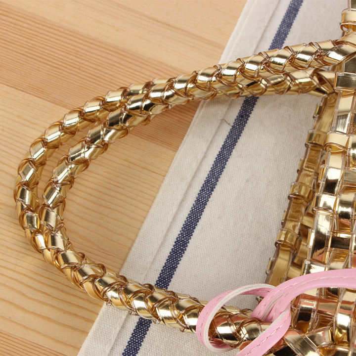 Playful basket bag with unique pendant Kalsten