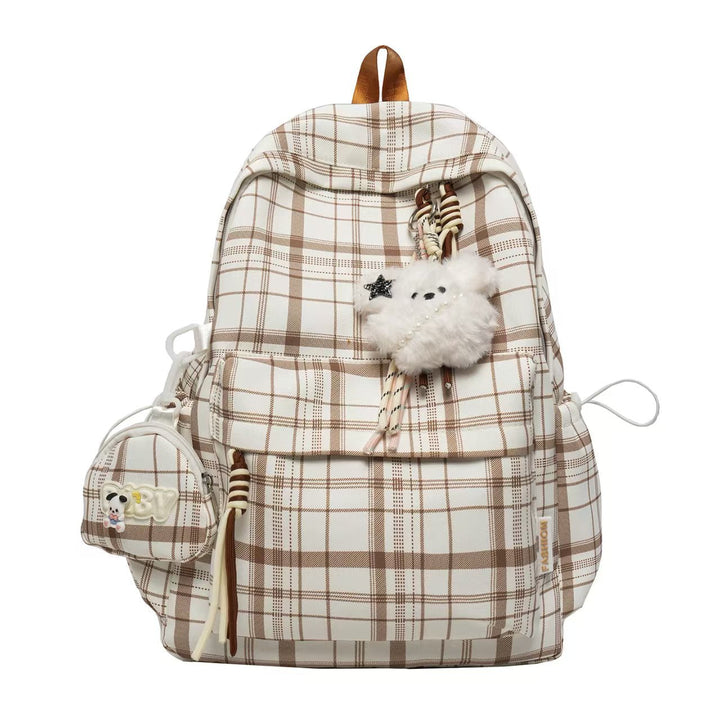 Playful Plaid Design Backpack Kalsten