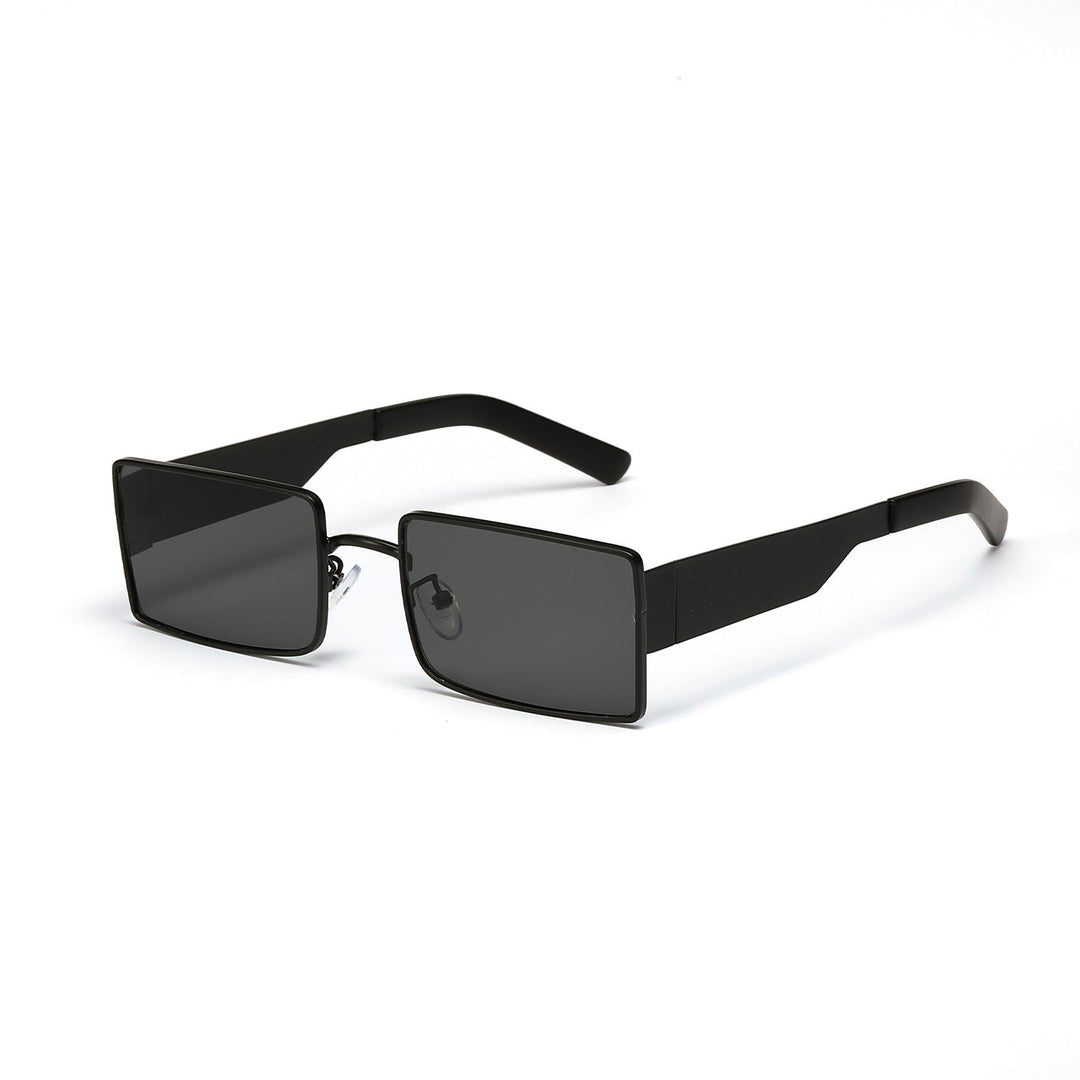 Ladies stylish rectangular sunglasses with modern metal frame Kalsten