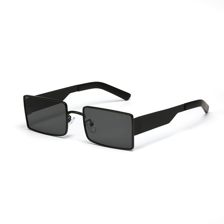 Ladies stylish rectangular sunglasses with modern metal frame Kalsten