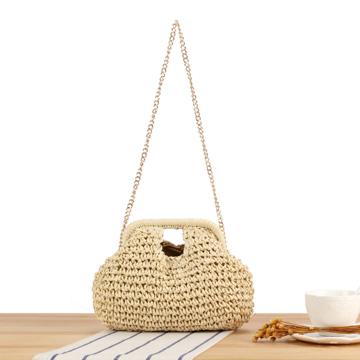 Handmade macrame bag with chain shoulder strap Kalsten
