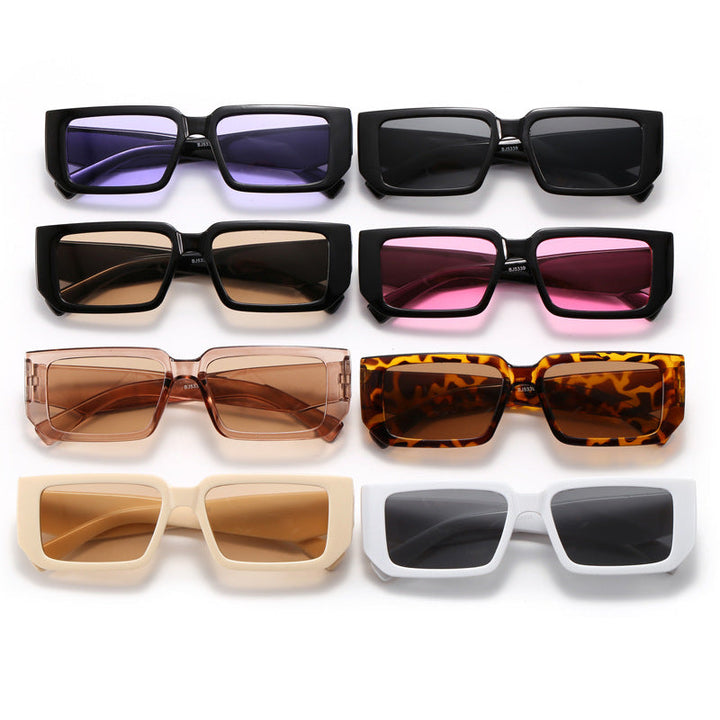 Women's Fashion Rectangular Sunglasses with Fancy Frame Kalsten