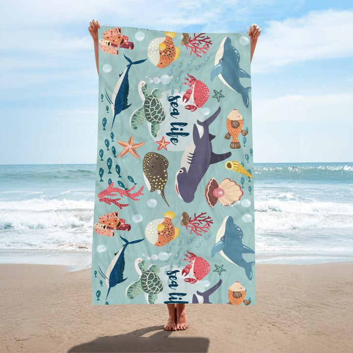 Beach towel with creative turtle design Kalsten