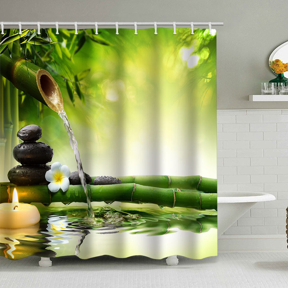 Tranquil Zen Nature Shower Curtain Kalsten