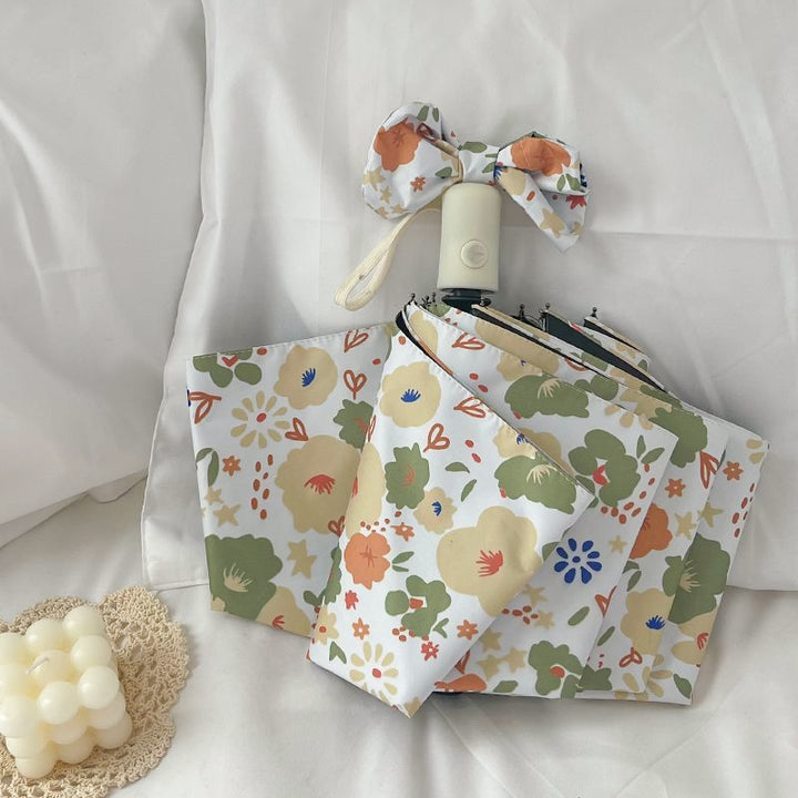 Women's Foldable Shoulder Bag with Floral Design Kalsten