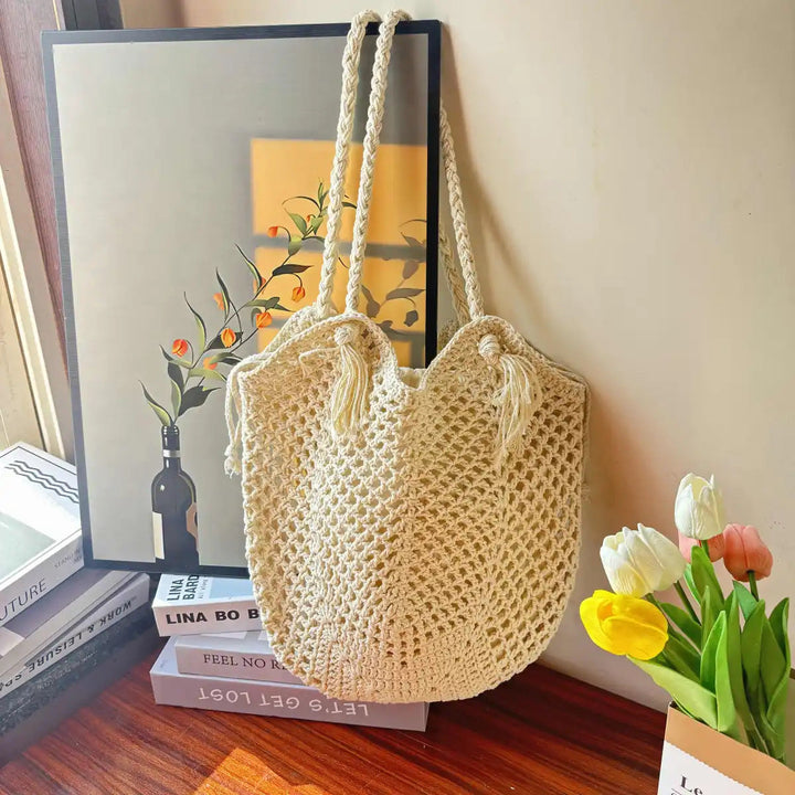 Generous macramé tote bag Kalsten