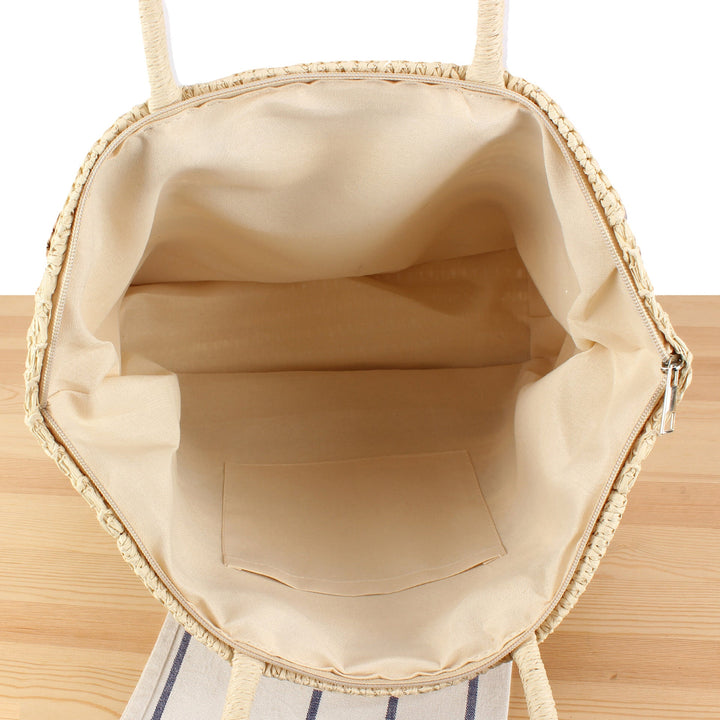 Beach bag with modern zebra pattern Kalsten
