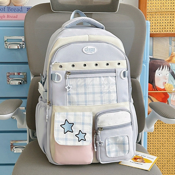 Multi-Pocket Character-Themed School Backpack