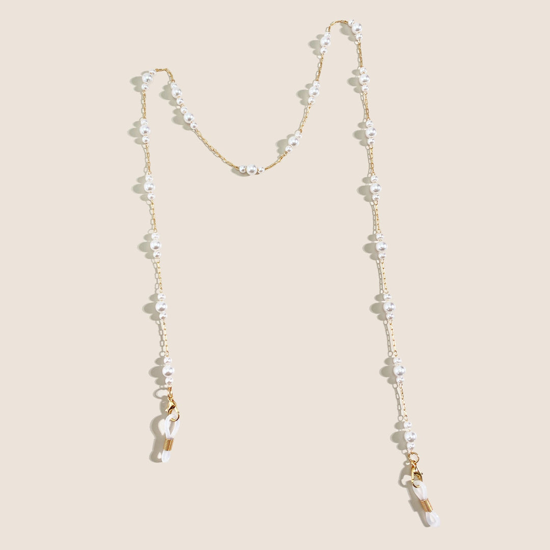 Pearl-Embellished Eyewear Chain Kalsten