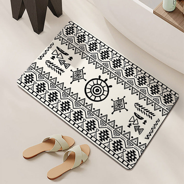 Bohemian-Inspired Bathroom Mat