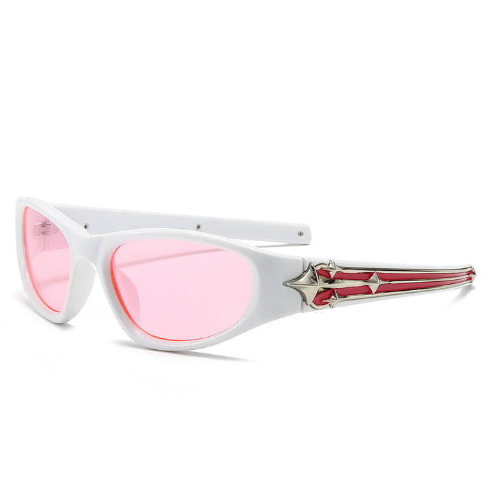 Women's sporty sunglasses in a modern design with a stylish metal frame Kalsten