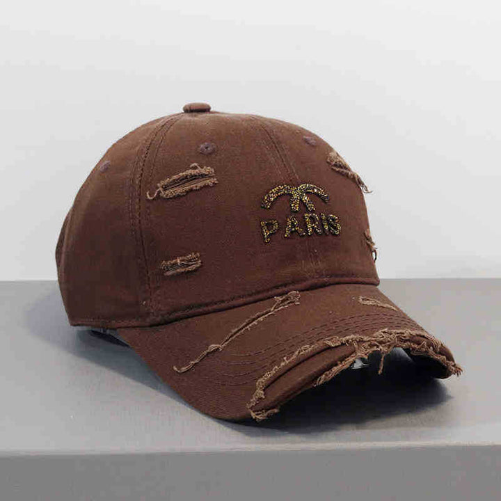 Women's Distressed Graphic Adjustable Baseball Cap Kalsten