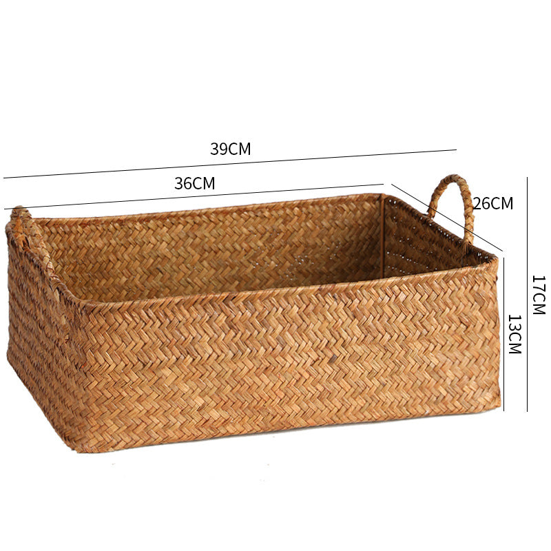 Handcrafted Natural Woven Storage Tray Kalsten