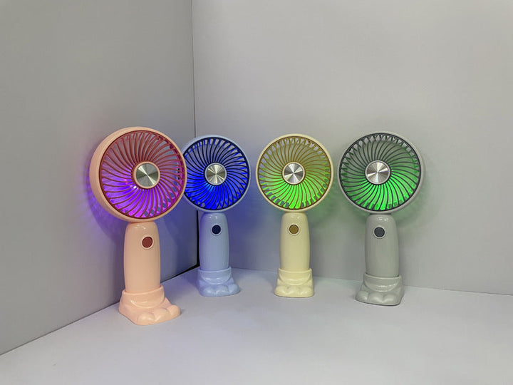 Unisex Portable Handheld Fan with LED Lighting and Creative Design Kalsten