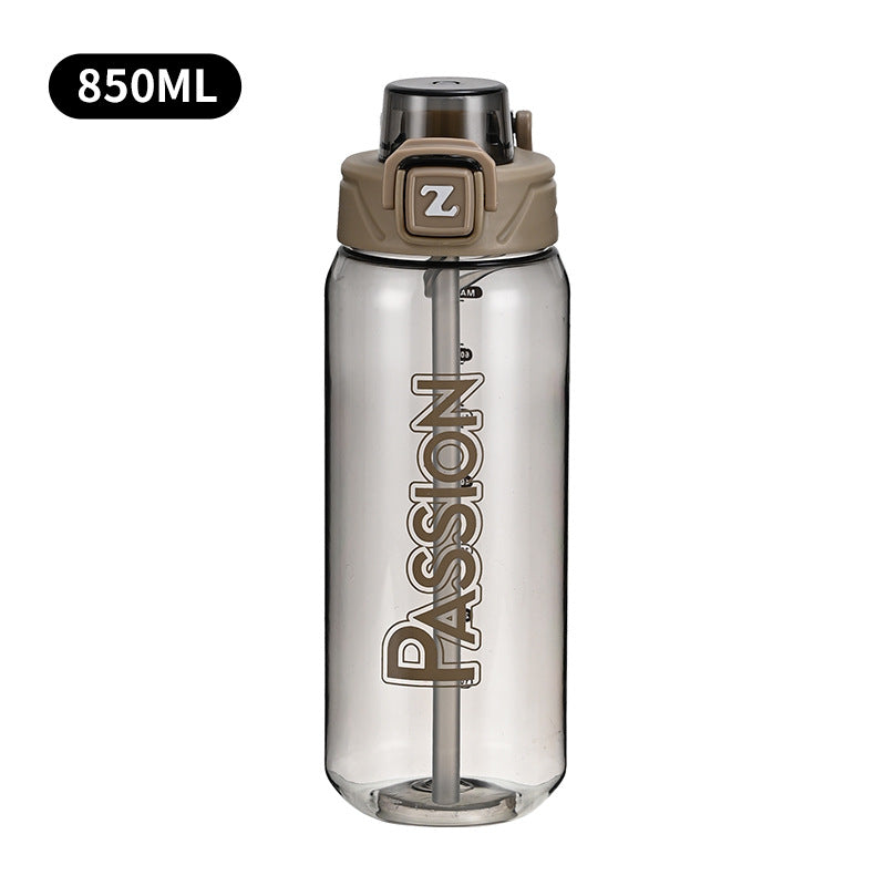 Ladies drinking bottle with integrated measuring system and flip-top closure Kalsten