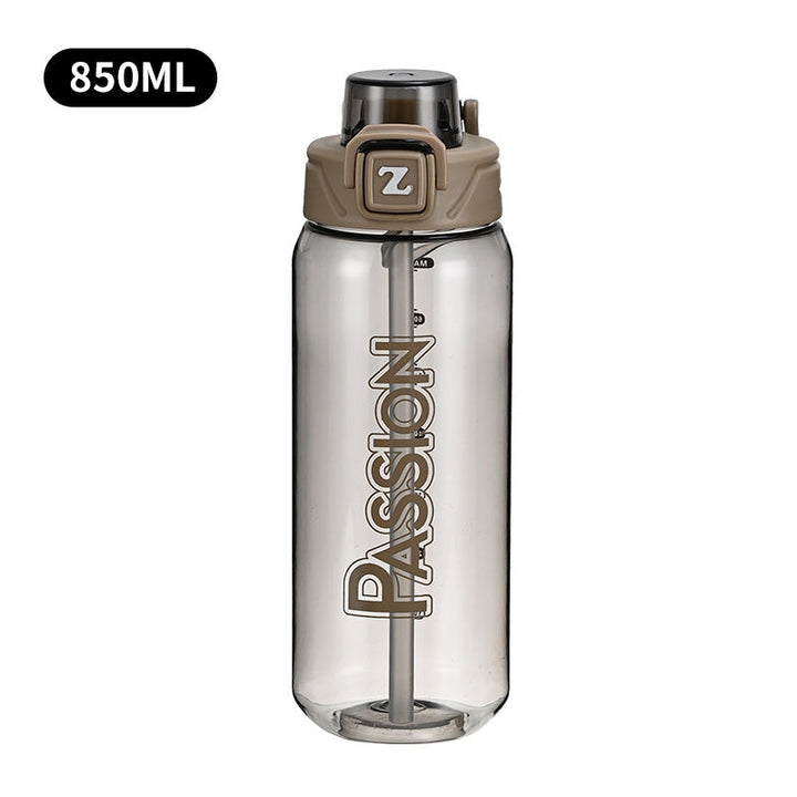 Ladies drinking bottle with integrated measuring system and flip-top closure Kalsten