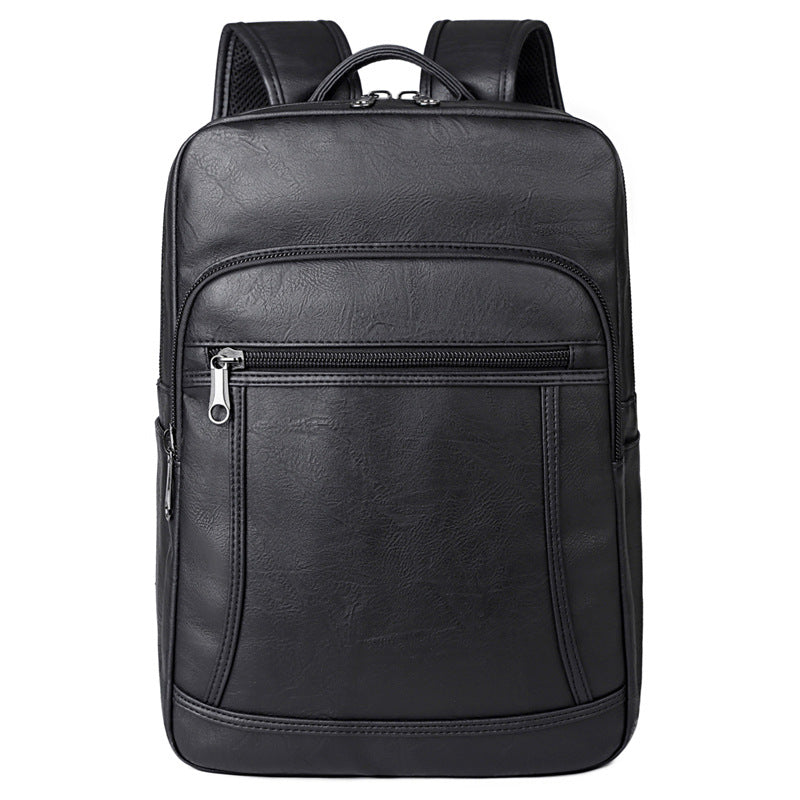 Elegant Backpack Made of Faux Leather with Multiple Compartments Kalsten