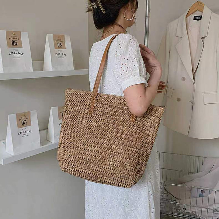 Elegant Bast bag with High-Quality Leather Handles Kalsten