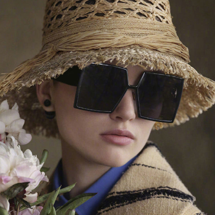 Women's Fashion Oversized Sunglasses with Angular Design Kalsten