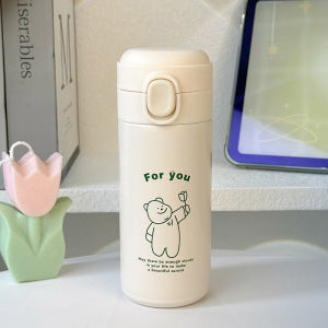 Ladies insulated drinking bottle with secure flip lid Kalsten