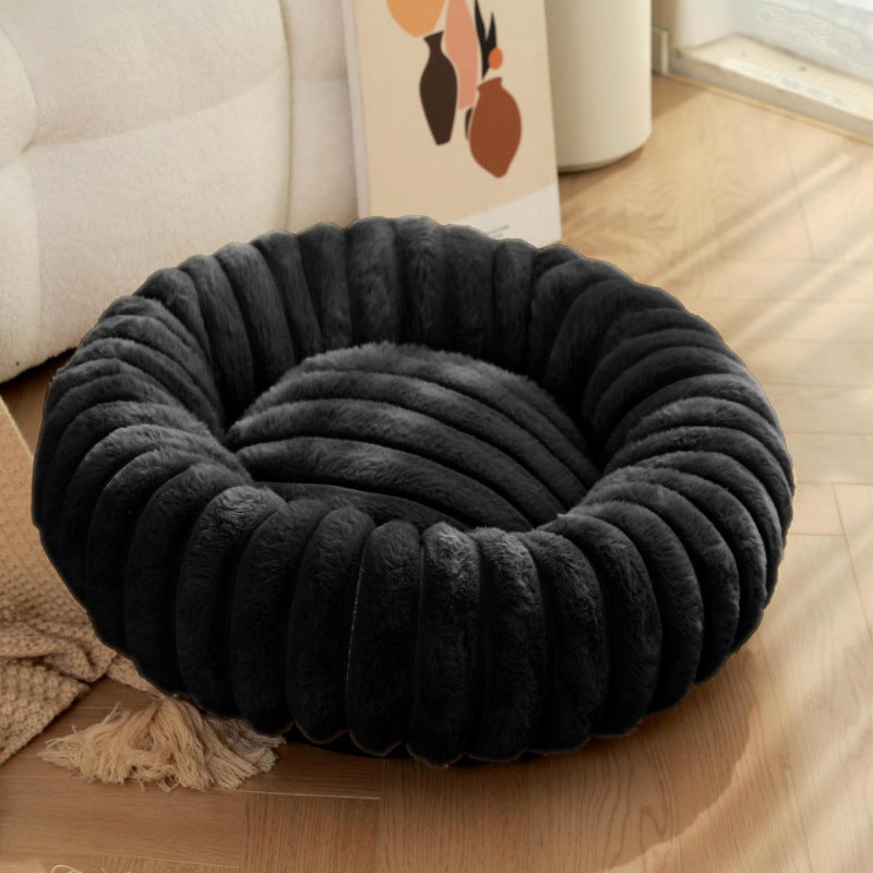 Women Round Cuddle Bed with High Edges Kalsten