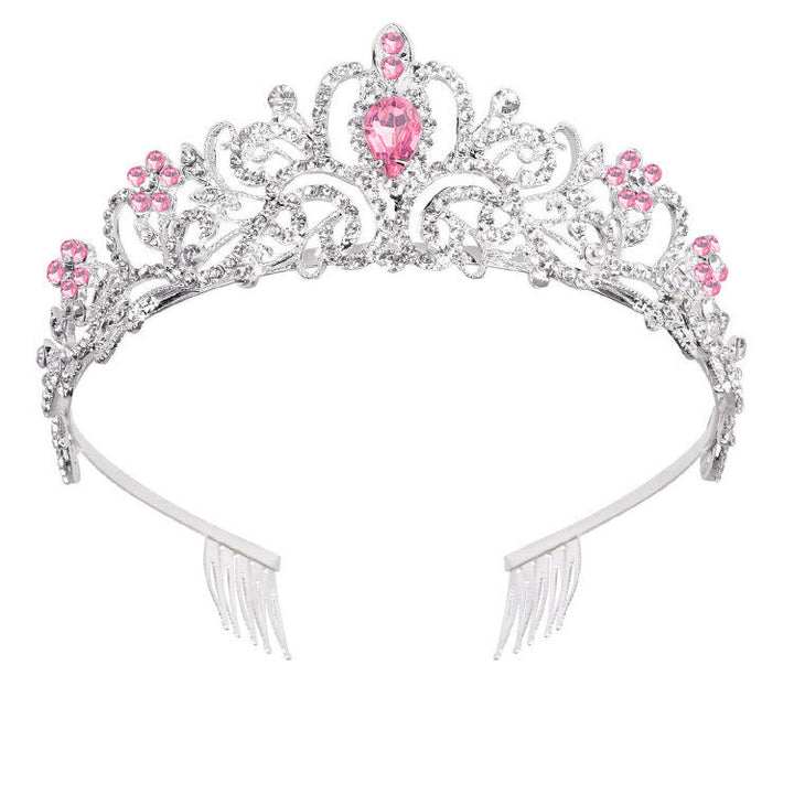 Ladies Sparkling Crystal Tiara with Filigree Design Kalsten