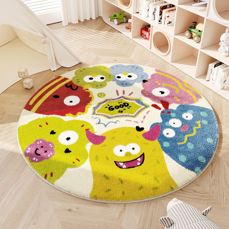 Playful Monster-Themed Area Rug