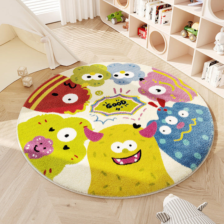 Playful Monster-Themed Area Rug