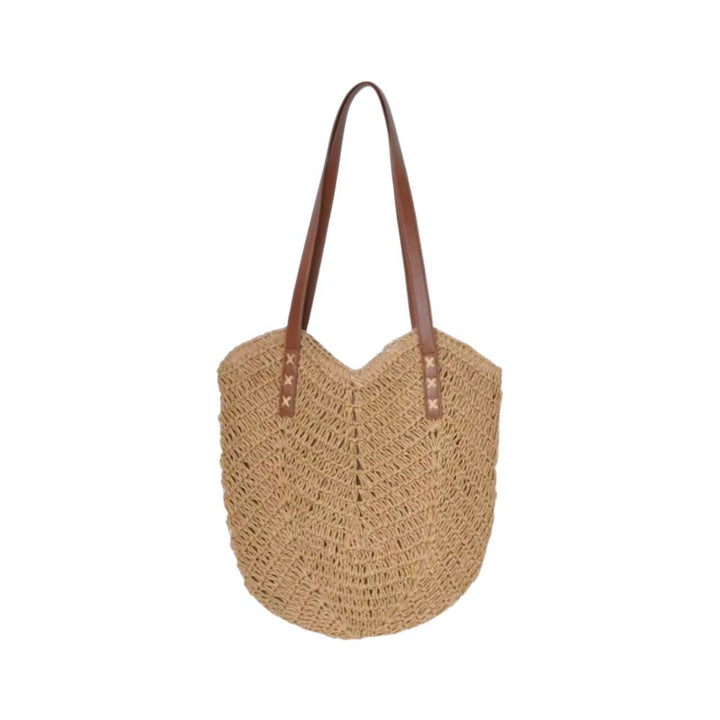 Handbag Made of Woven Natural Material with Elegant Carry Handles Kalsten