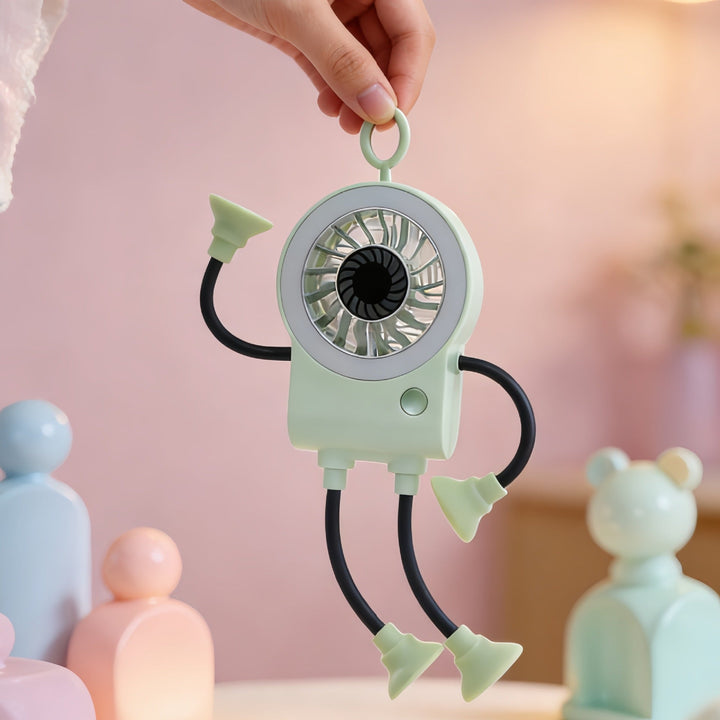 Women Multifunctional Table Fan with Integrated LED Lighting Kalsten