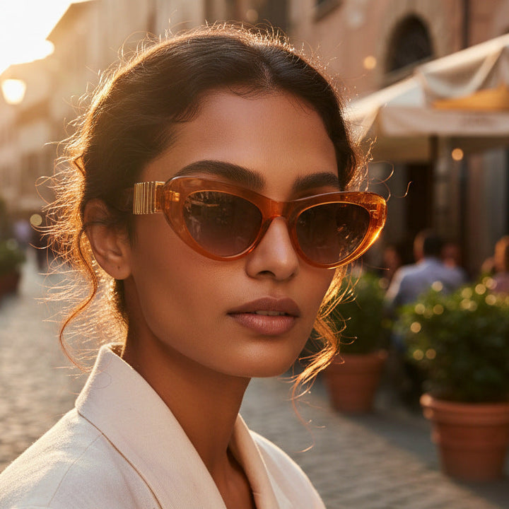 Women's Designer Sunglasses with Luxurious Metal Frame and Stylish Decorations Kalsten
