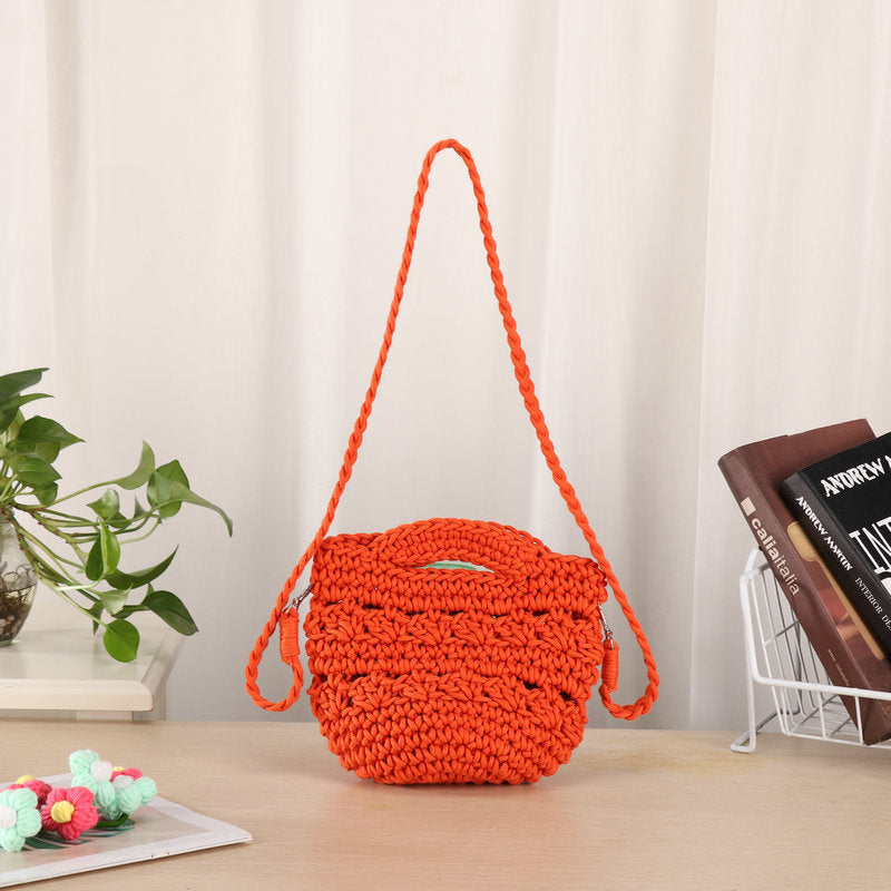 Handcrafted shoulder bag with unique knit design Kalsten