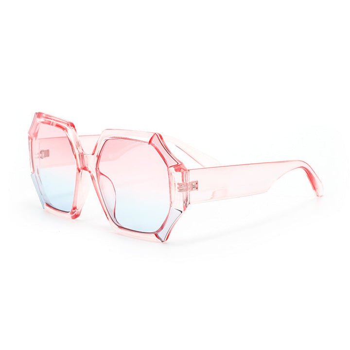 Ladies fashionable sunglasses with faceted frame Kalsten