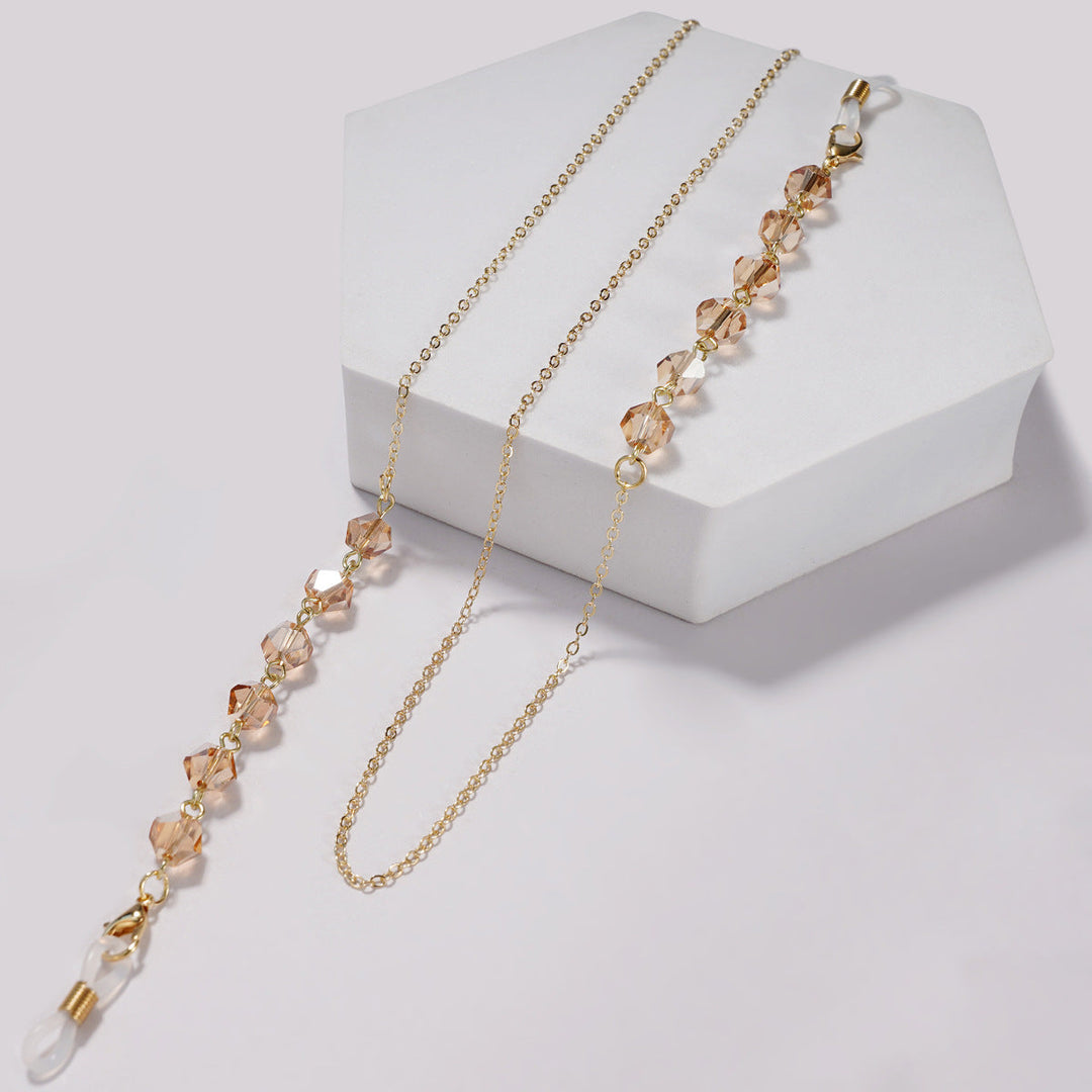 Elegant Crystal Beaded Glasses Chain kalsten