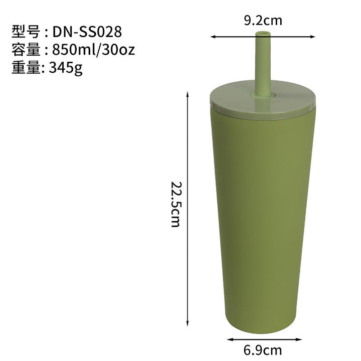 Unisex High-Quality Drinking Cup with Integrated Straw Kalsten