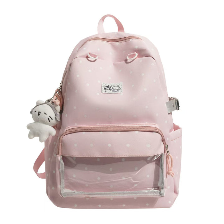 Polka Dot Embroidered Backpack Kalsten