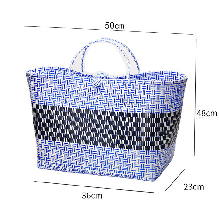 Large Capacity Woven Shopping Tote Kalsten