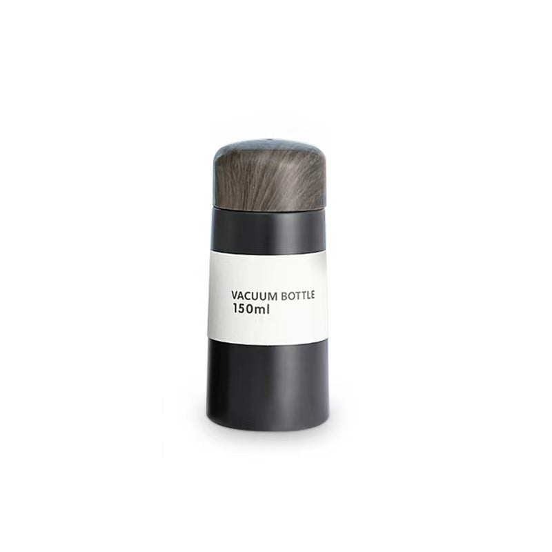 Women vacuum-insulated water bottle with innovative wooden lid Kalsten