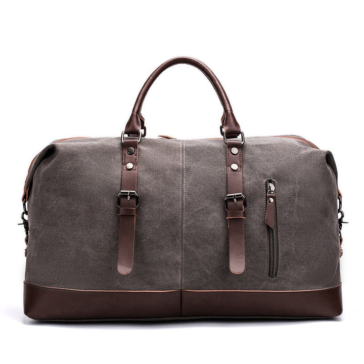 Spacious Travel Bag Made of Sturdy Canvas and Leather Kalsten