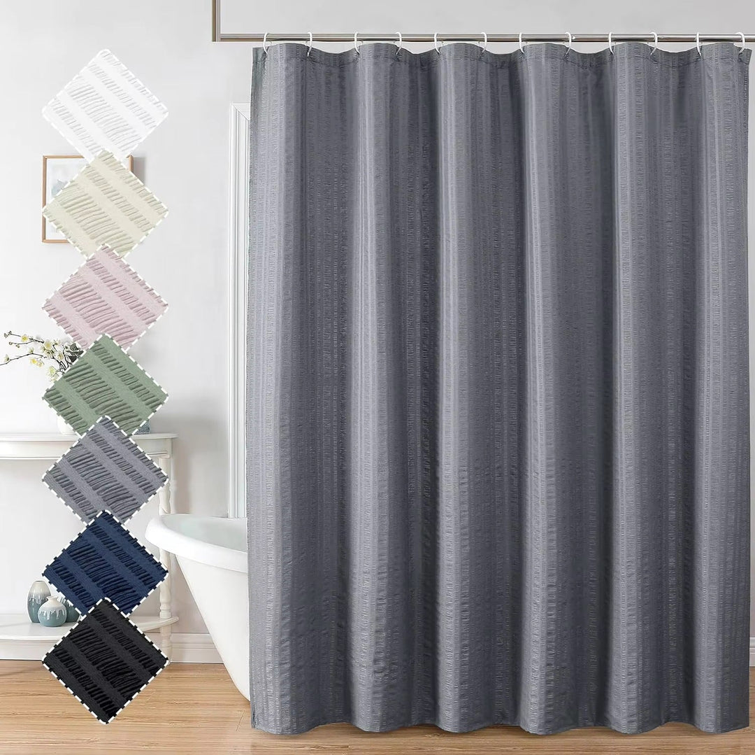 Premium Textured Shower Curtain Kalsten