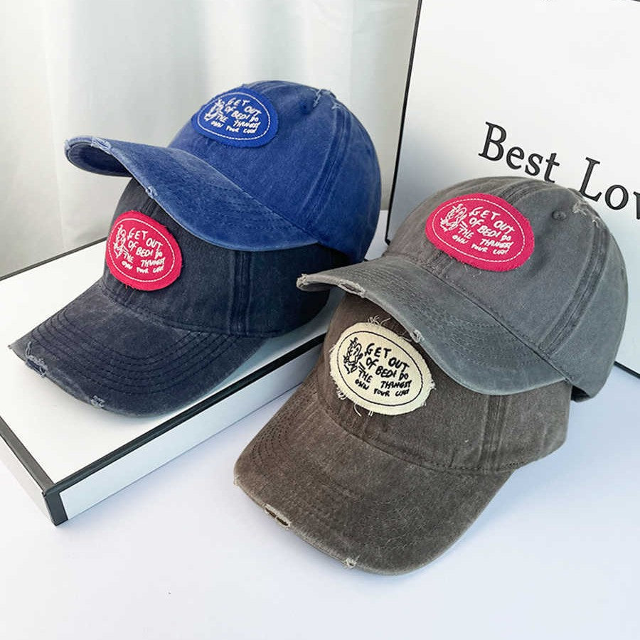 Women's Casual Distressed Cotton Baseball Cap Kalsten