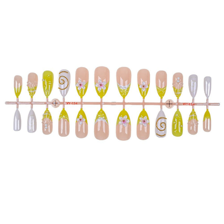 Artistic Designed Press-On Nail Set Kalsten