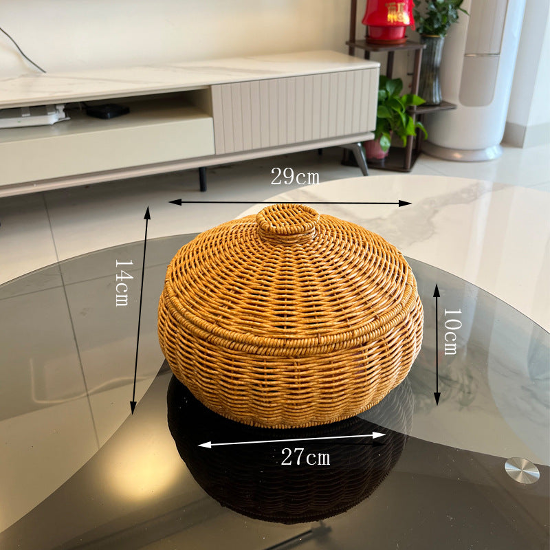 Women Handmade Basket with Lid Kalsten