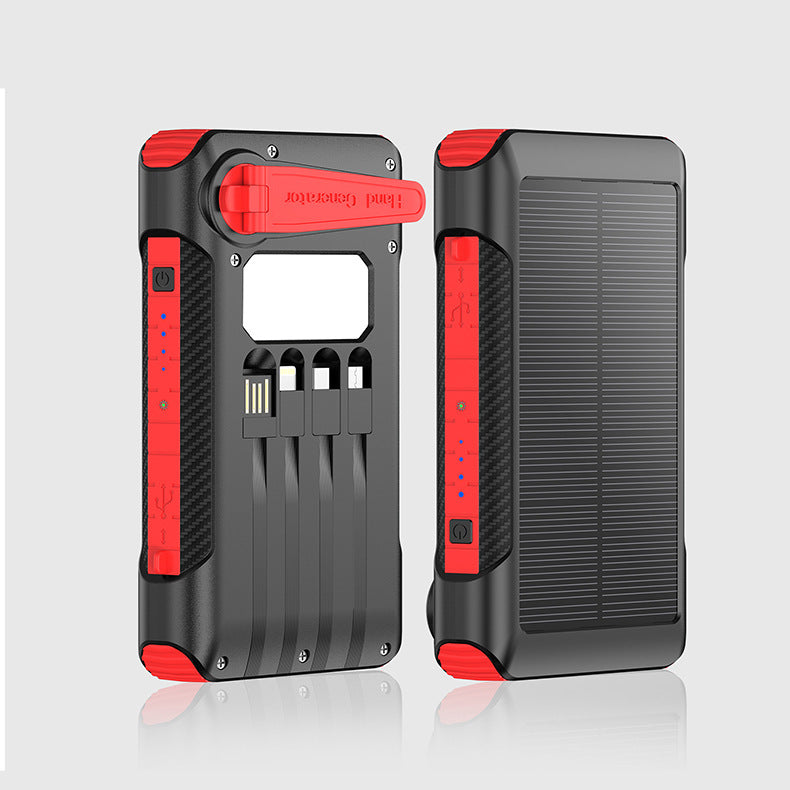Solar-powered power bank with multiple charging ports and LED display Kalsten