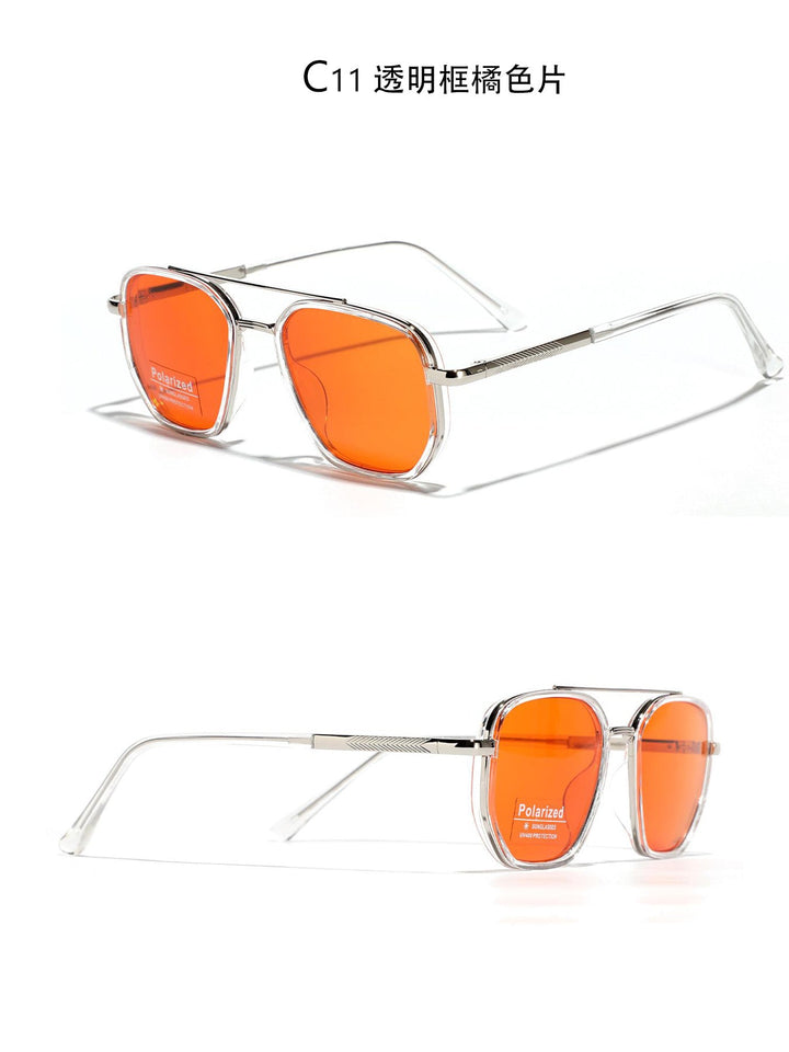 Women's Square Sunglasses with Polarized Lenses and Elegant Metal Frame Kalsten