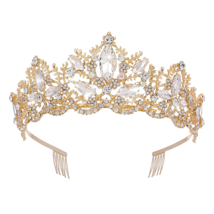 Ladies Glamorous Tiara with Sparkling Crystal Decorations Kalsten